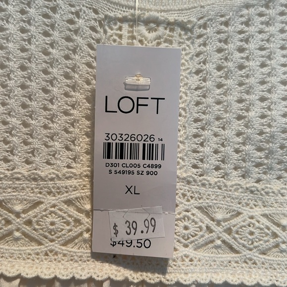 Women’s LOFT cream top XL - Picture 6 of 6